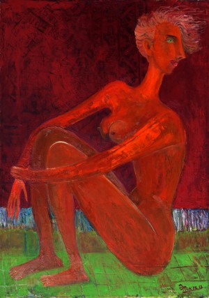 02.Youth 2013year  50x70 cm Original Painting Oil on Canvas4000$ by ZAKIR AHMEDOV